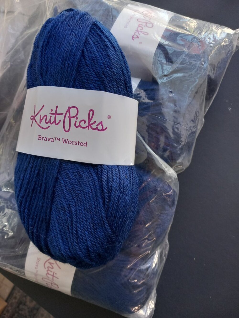 Knit Picks Brava Worsted Yarn Acrylic 'Solstic Heather' (dark blue) 5 skiens